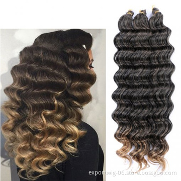 body wave Soft crochet braid Synthetic Hair Wavy Extensions Curly Synthetic Hair pack bundles